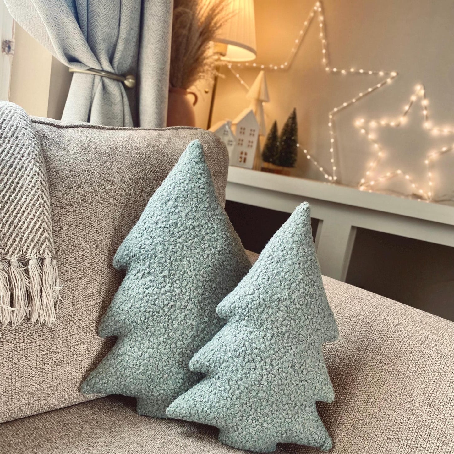 Boucle Christmas Tree Pillow