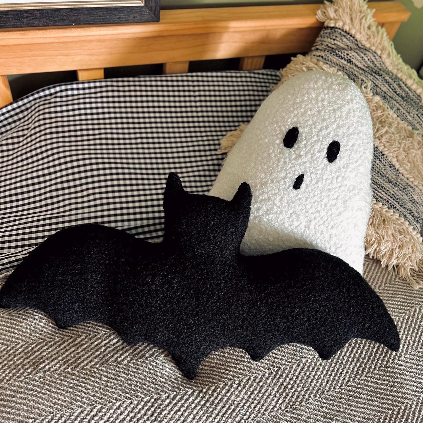 Bouclé Bat Pillow