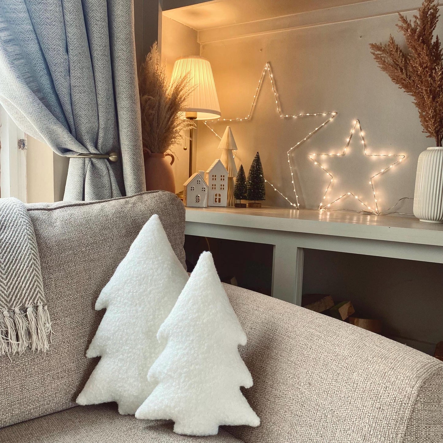 Boucle Christmas Tree Pillow