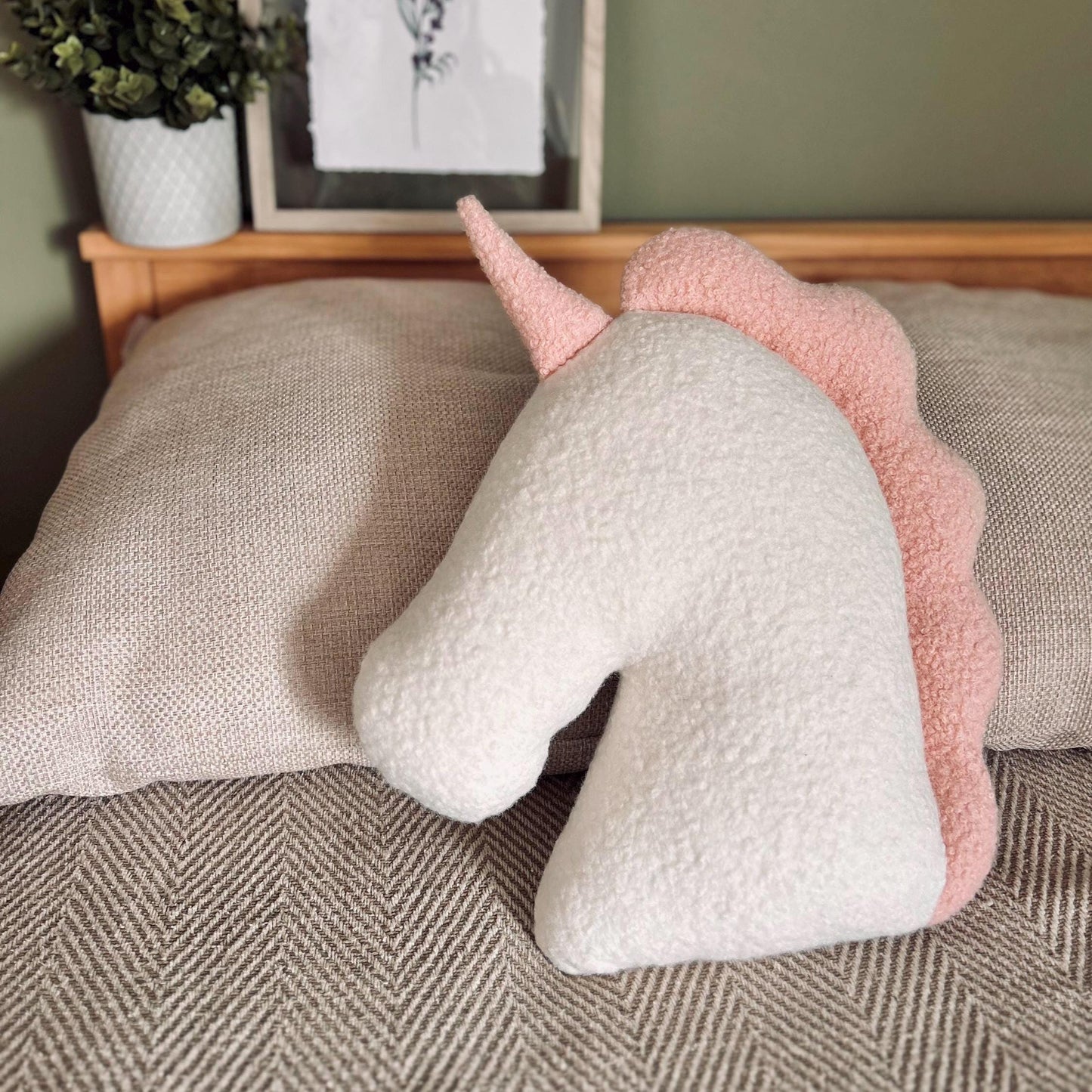 Boucle Unicorn Pillow