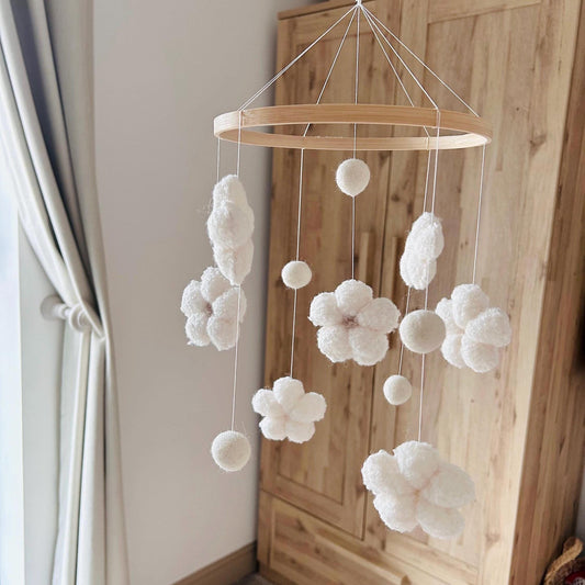 Bouclé Flower Mobile