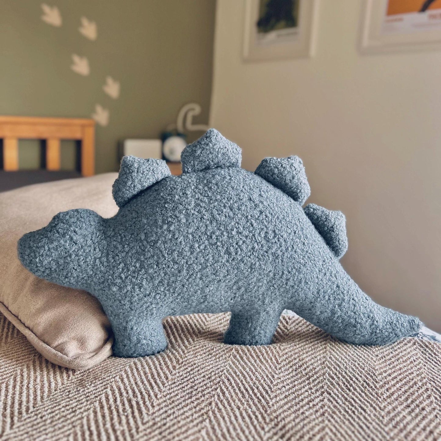 Boucle Dinosaur Pillow