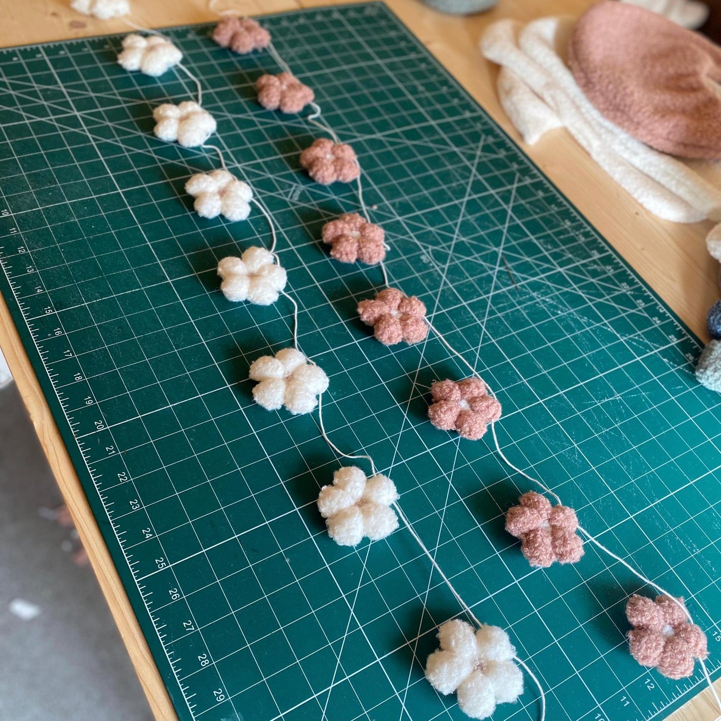 Bouclé Flower Garland