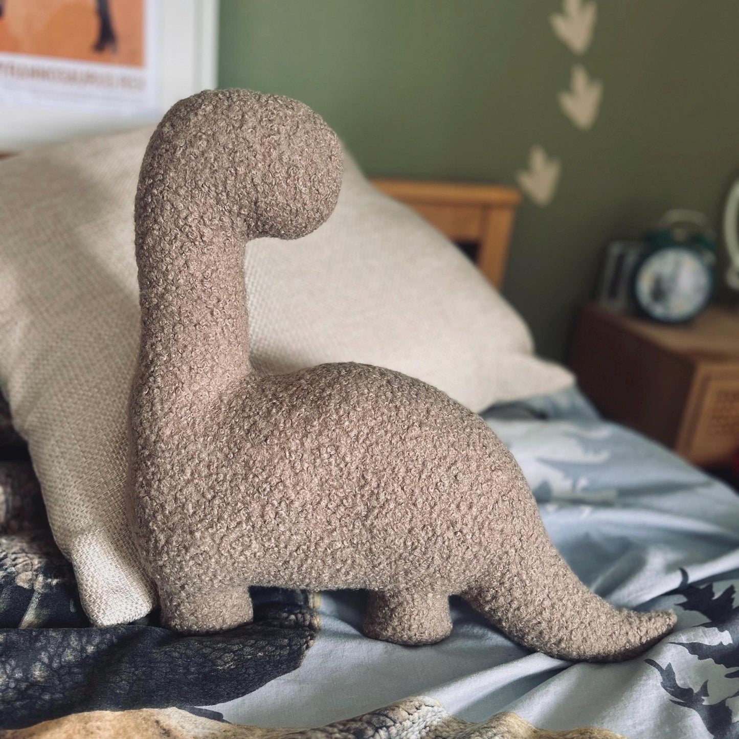 Boucle Dinosaur Pillow