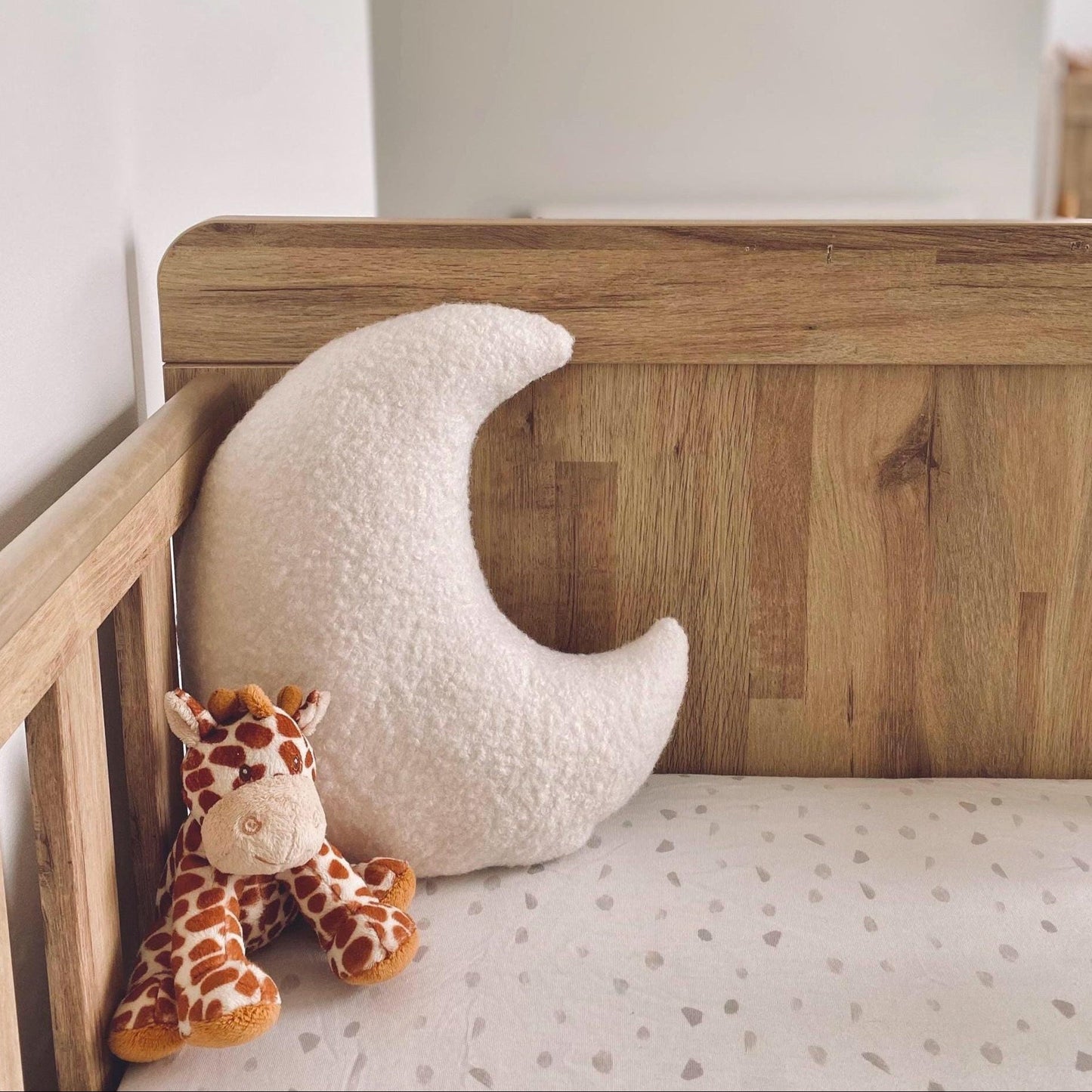 Bouclé Moon Pillow