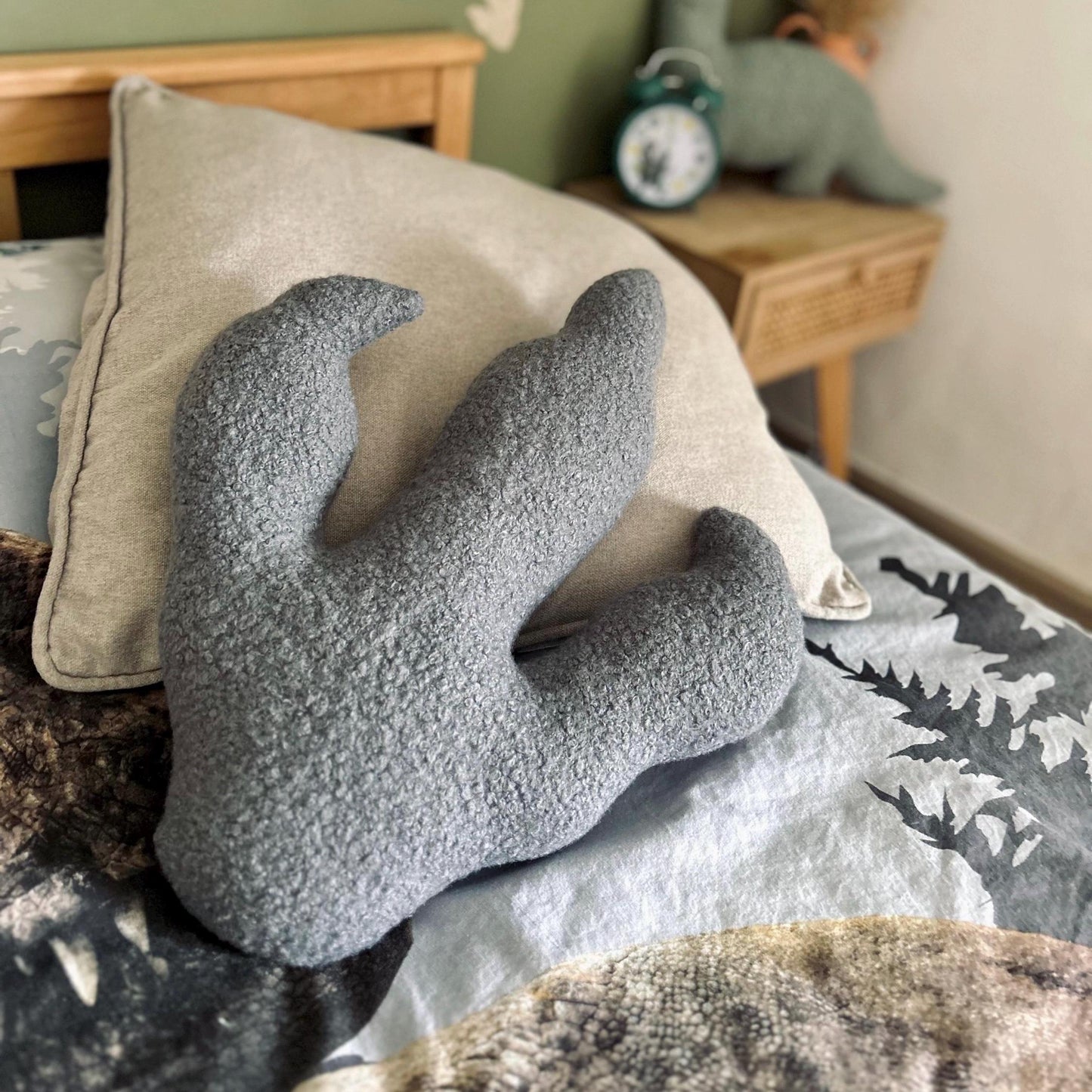 Dinosaur Footprint Pillow