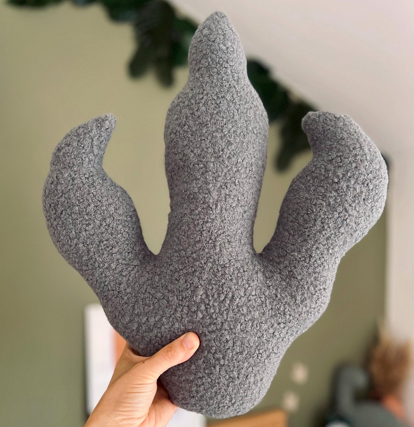 Dinosaur Footprint Pillow