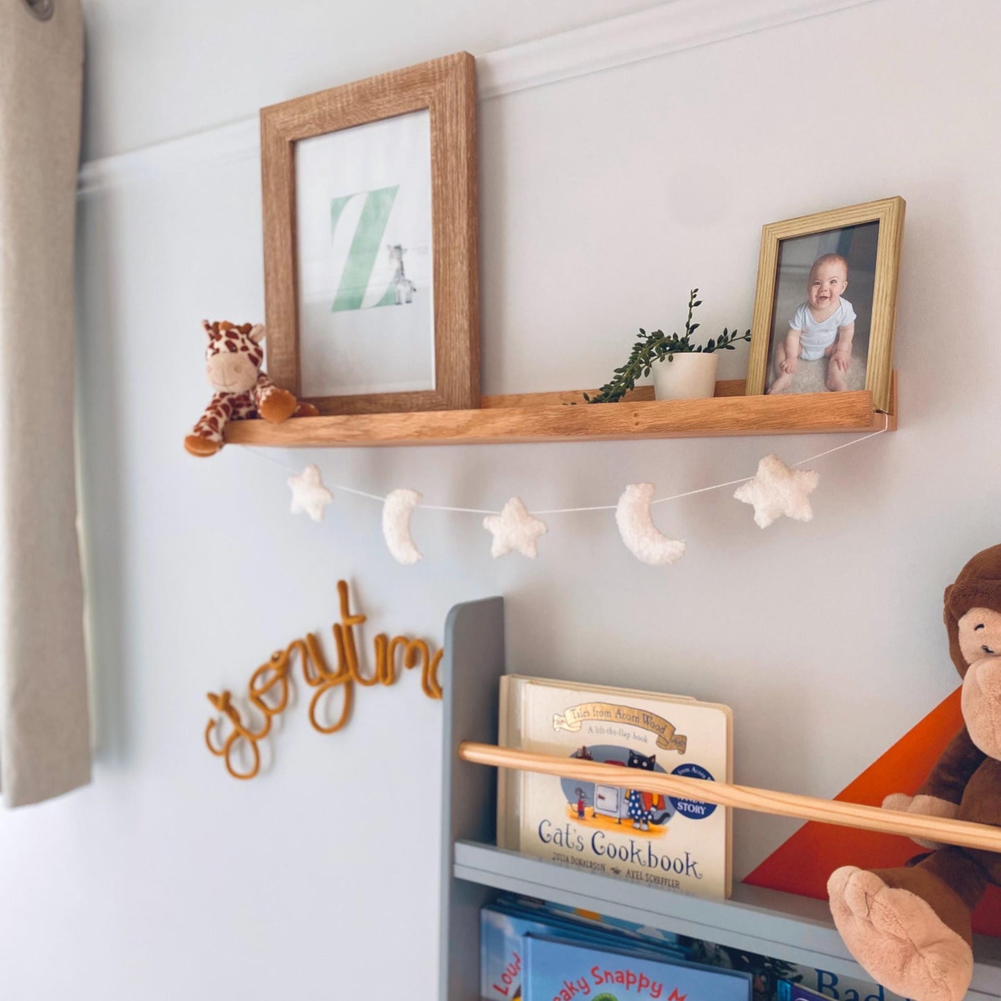 Bouclé Moon & Star Garland