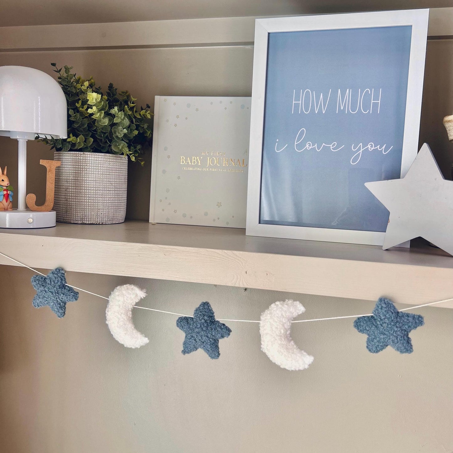 Bouclé Moon & Star Garland