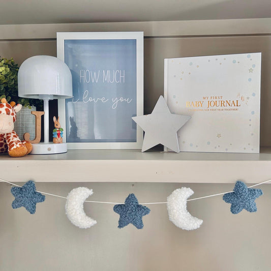 Bouclé Moon & Star Garland