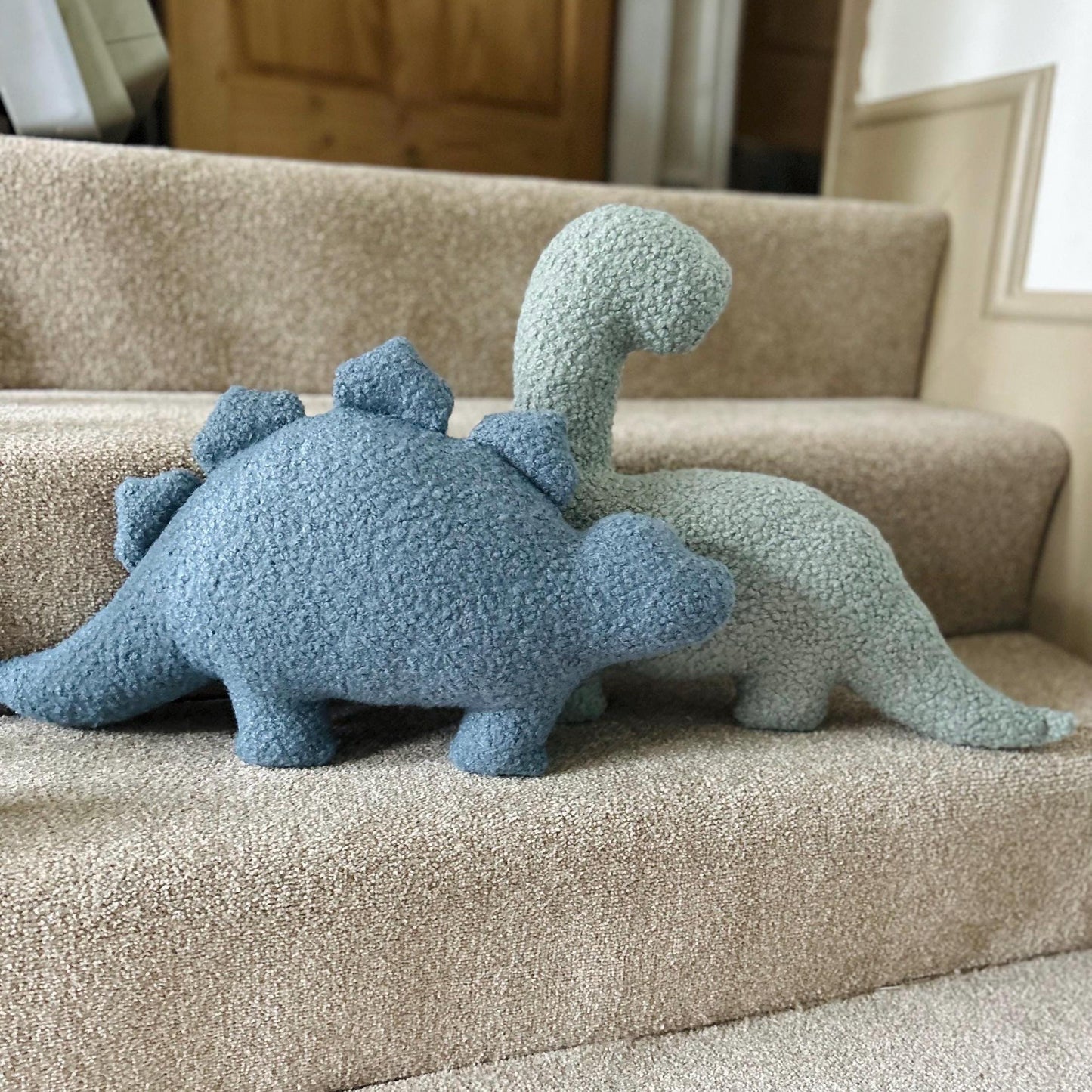 Boucle Dinosaur Pillow