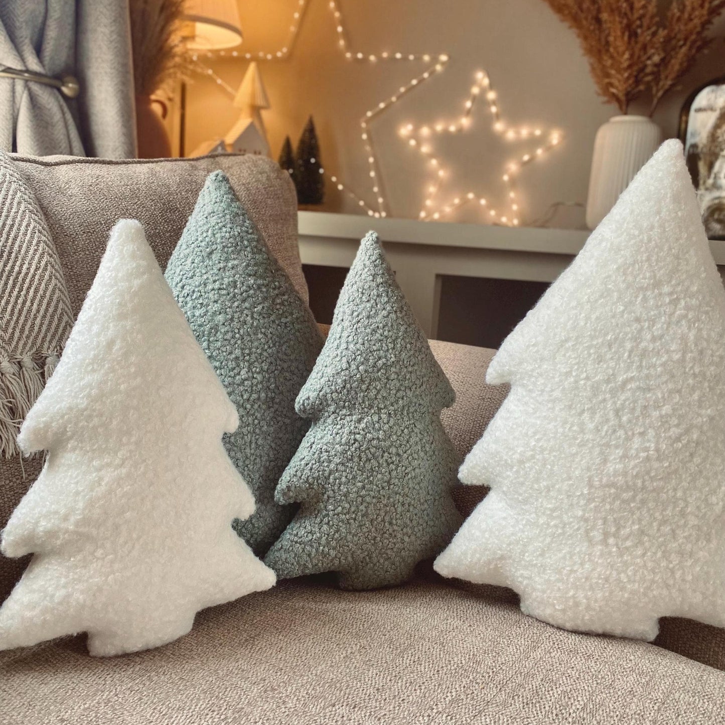 Boucle Christmas Tree Pillow