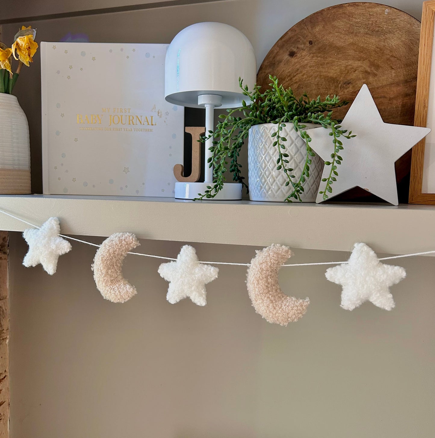 Bouclé Moon & Star Garland