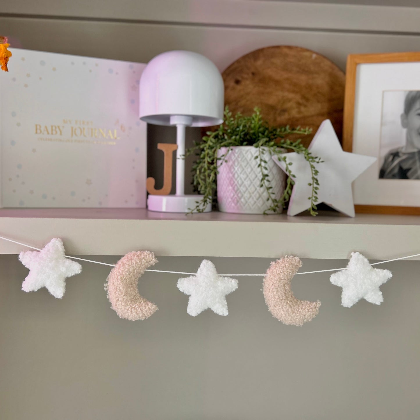 Bouclé Moon & Star Garland