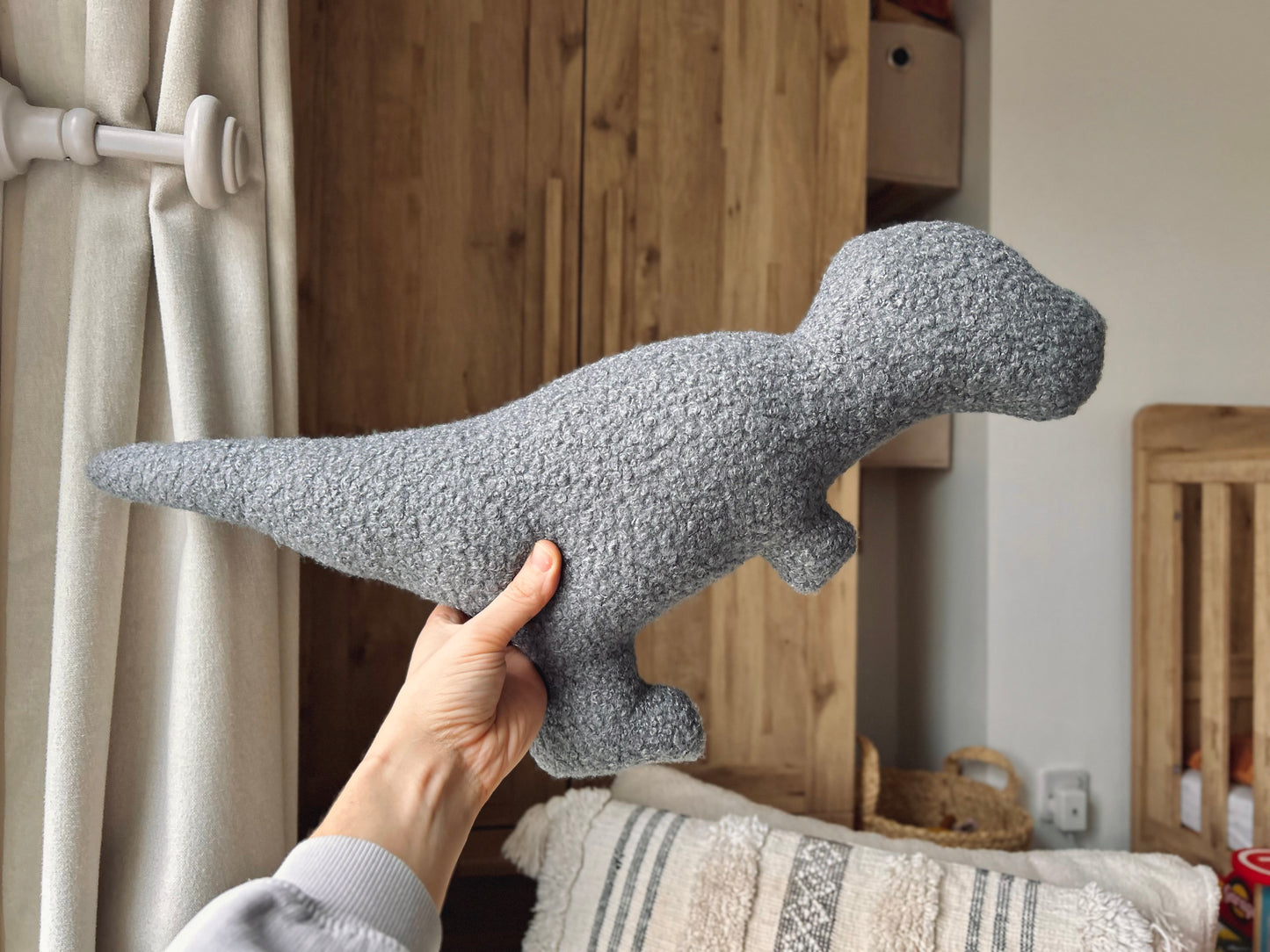 Boucle Dinosaur Pillows