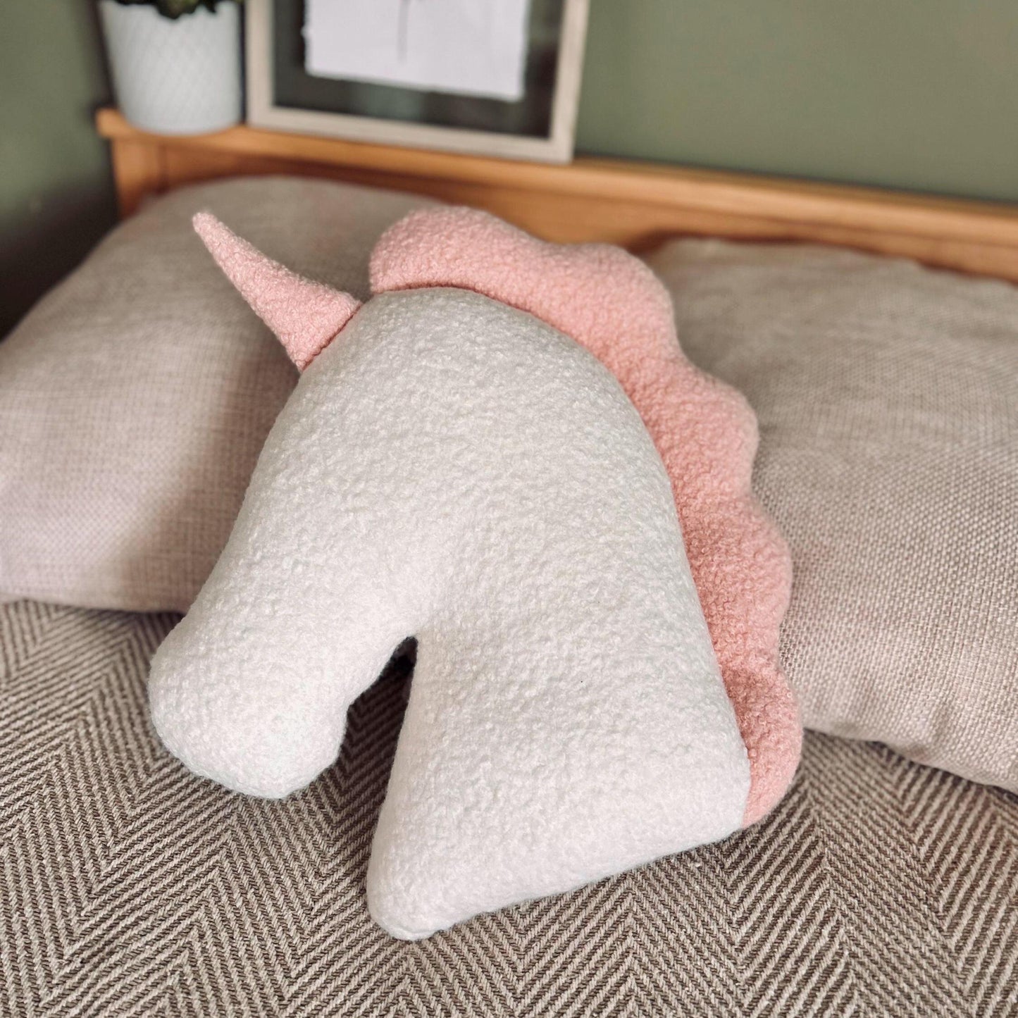Boucle Unicorn Pillow