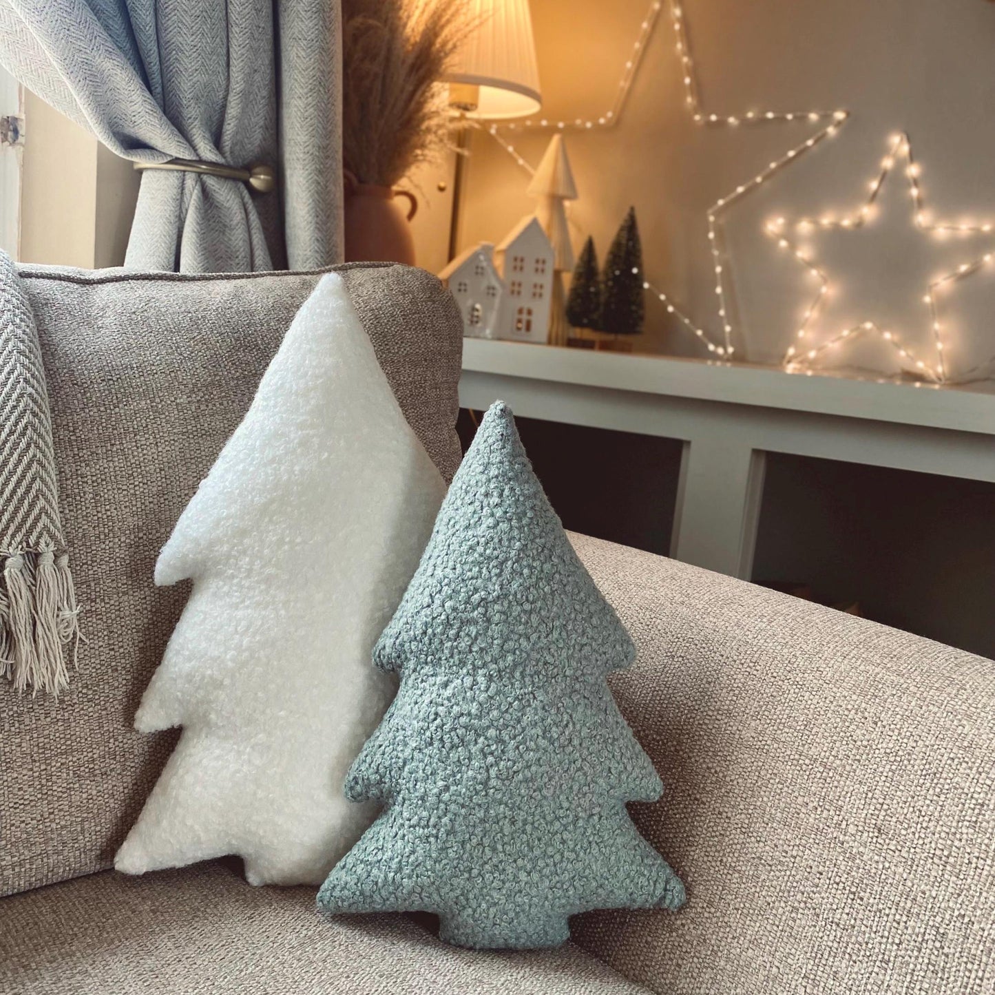 Boucle Christmas Tree Pillow
