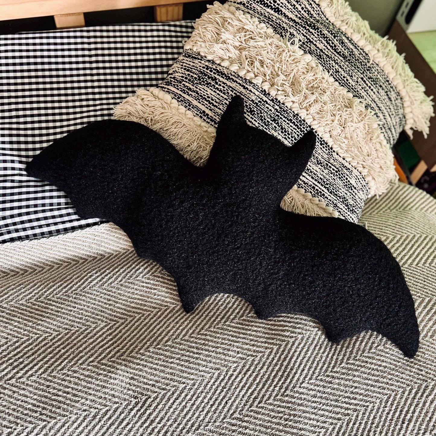Bouclé Bat Pillow