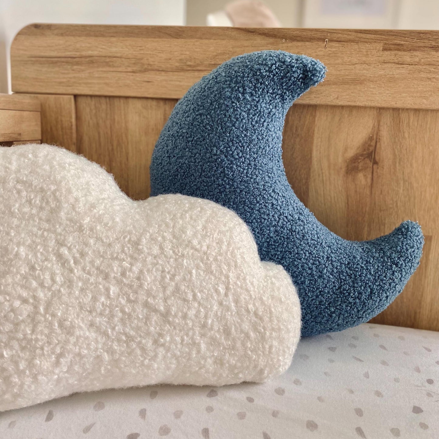 Bouclé Moon Pillow