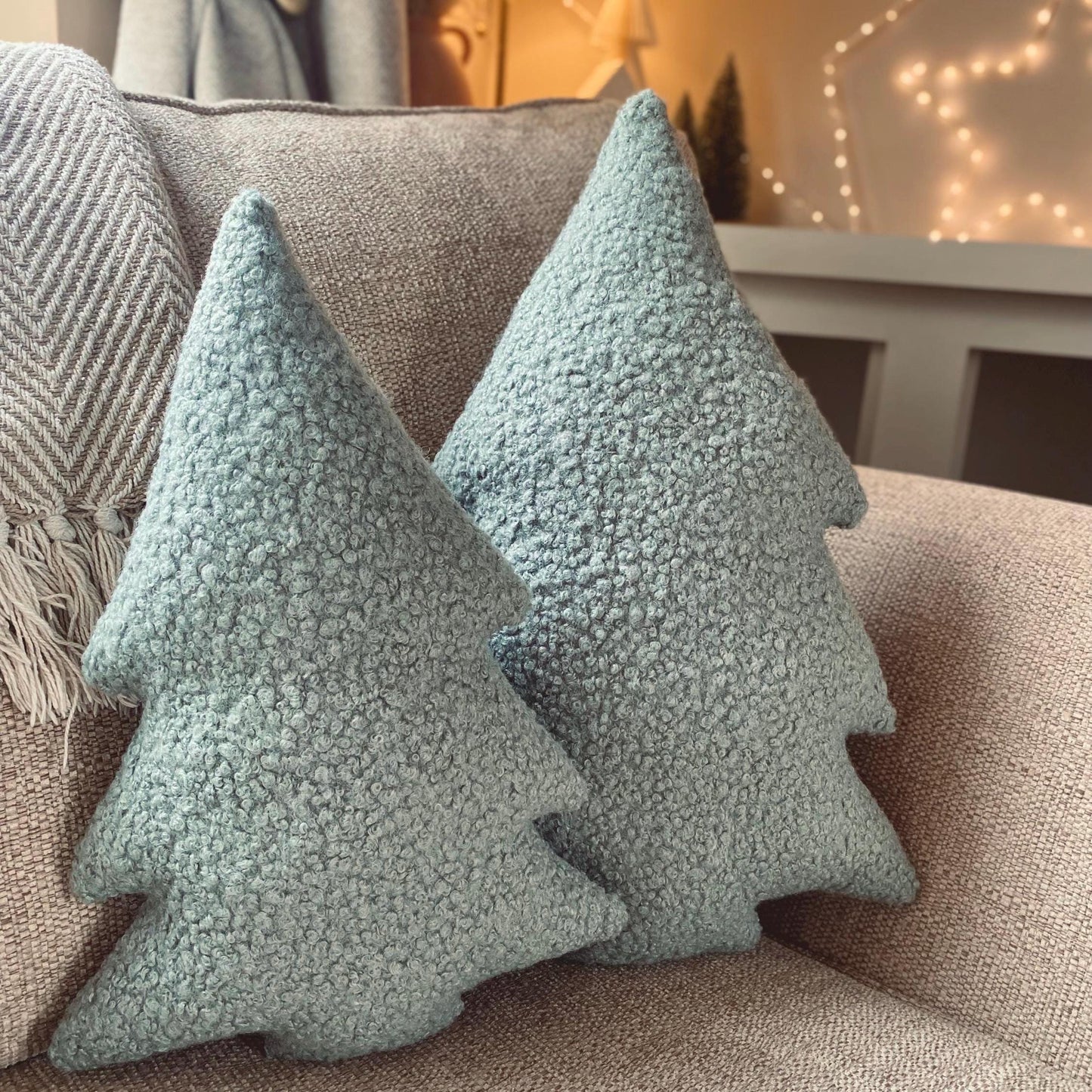 Boucle Christmas Tree Pillow