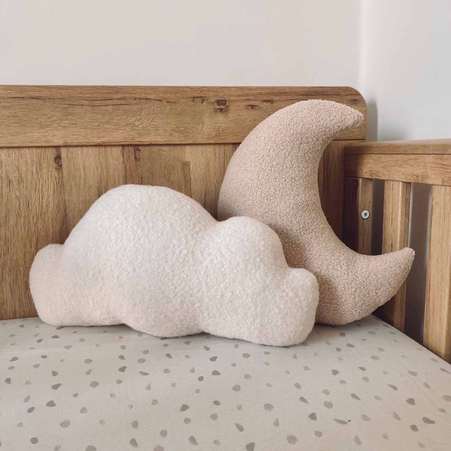 Boucle Moon & Cloud Pillow Set