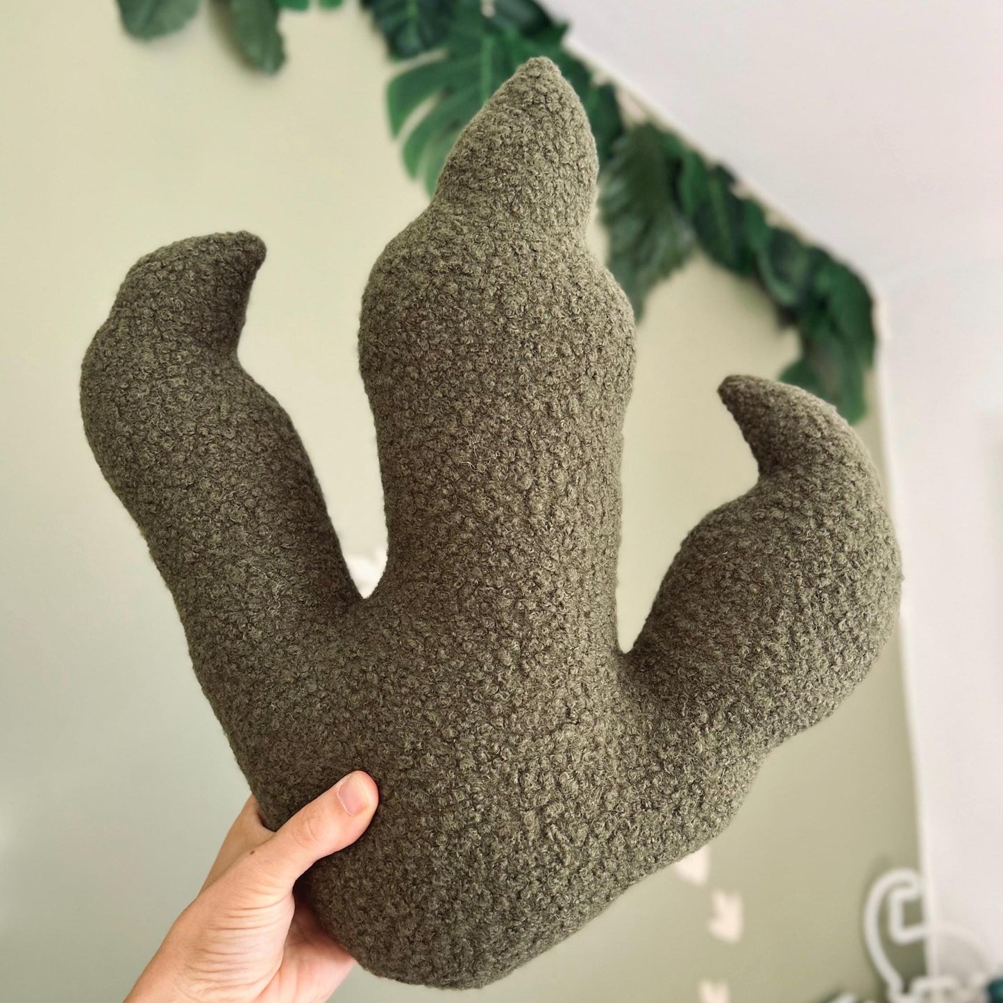 Dinosaur Footprint Pillow