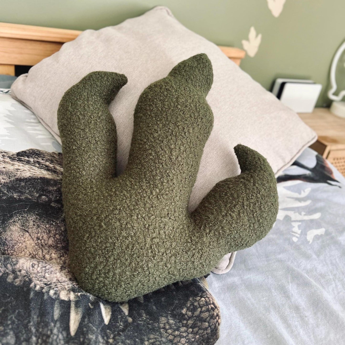 Dinosaur Footprint Pillow