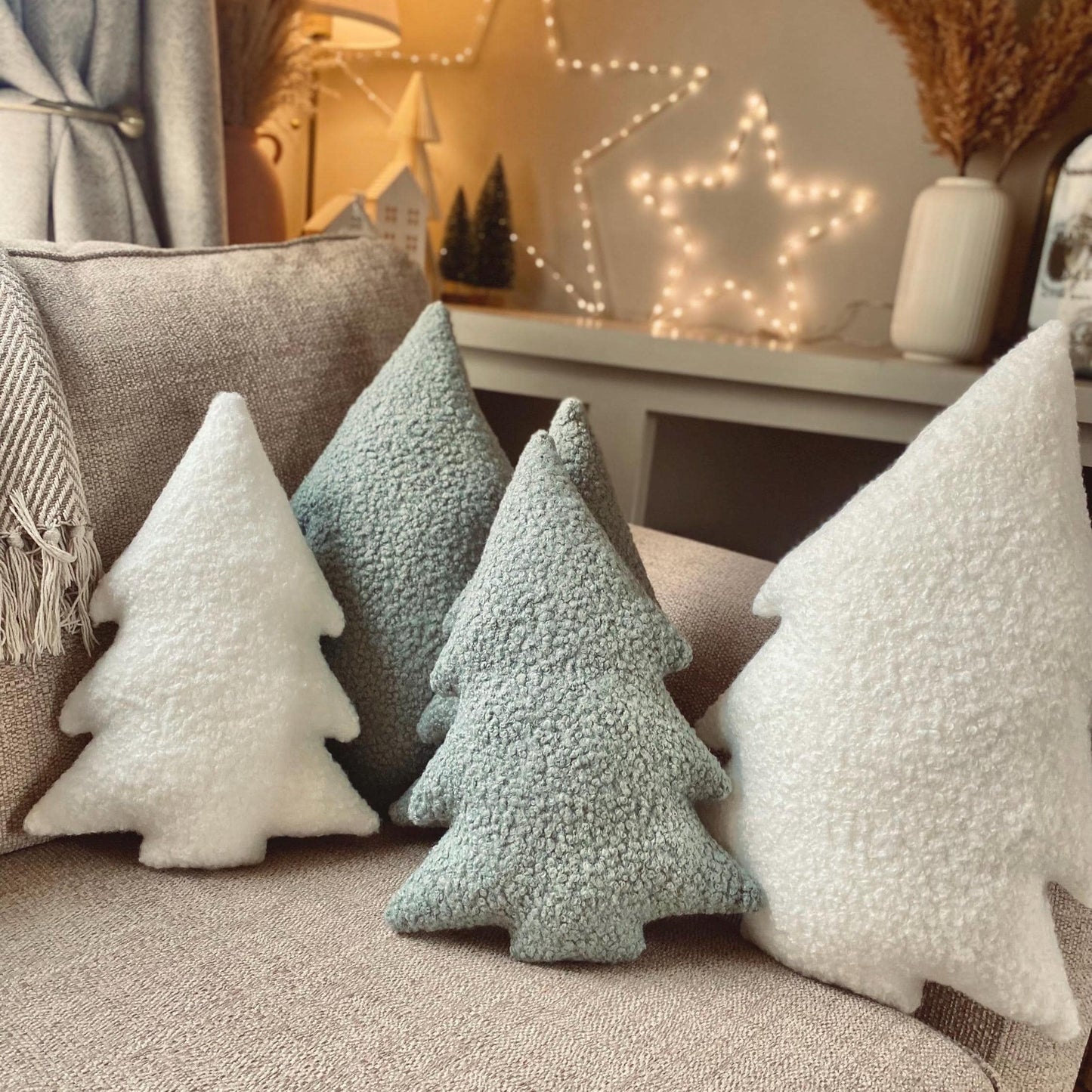 Boucle Christmas Tree Pillow
