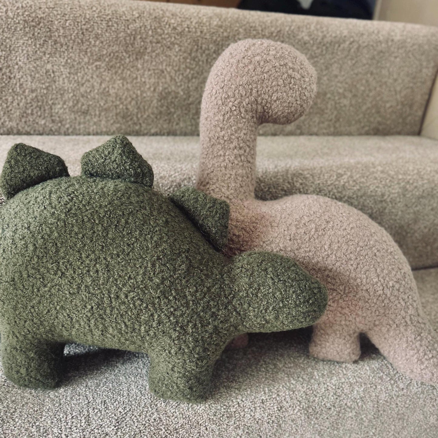 Boucle Dinosaur Pillow