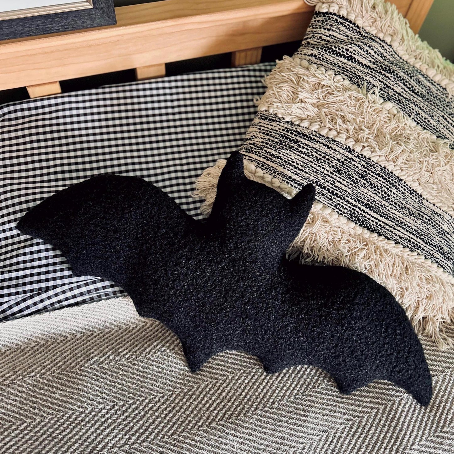 Bouclé Bat Pillow